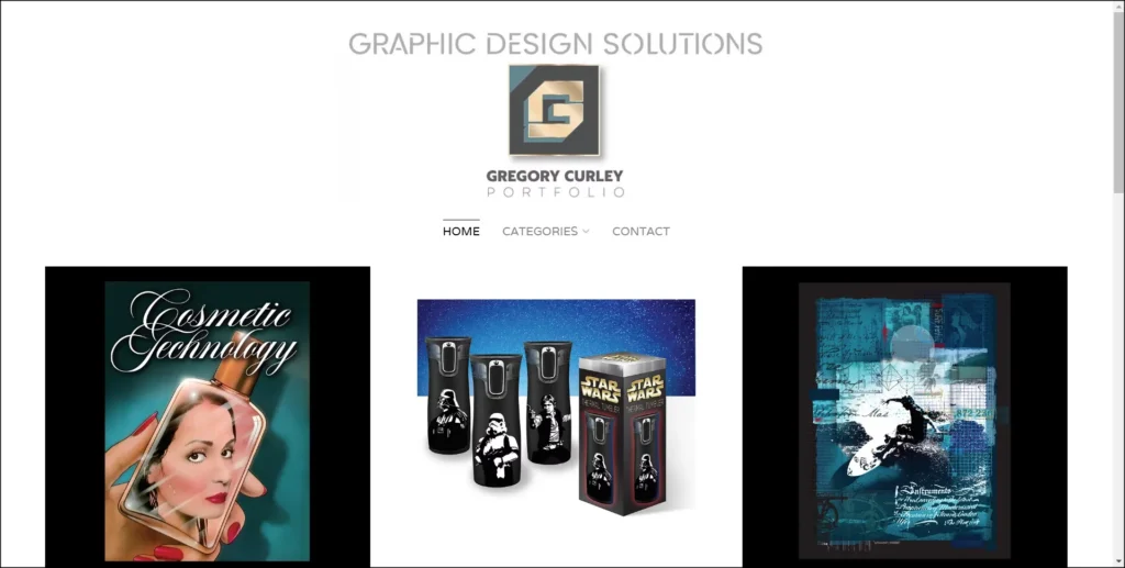 Gregory Curley Portfoilio, graphic design Portfolio, graphic design website, online portfolio