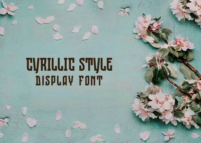Cyrillic Font free for commercial use